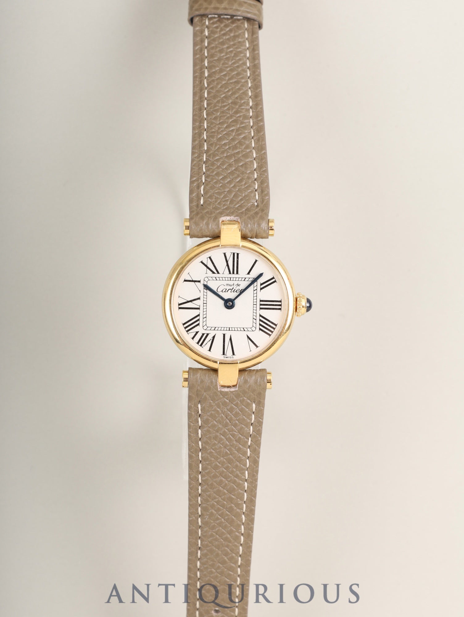 カルティエ マスト ヴァンドーム VLC SM W1005354 / 1851 クォーツ Cal.90 SV925 革 純正尾錠（GP）オパラン文字盤 箱 冊子 保証書（2000年） オーバーホール済み