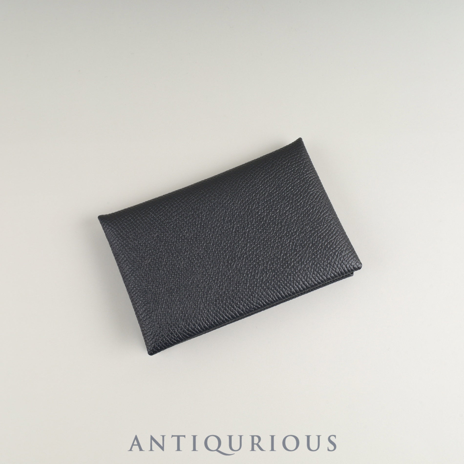 エルメス カルヴィ ヴォーエプソン カードケース ブラック W刻印（2024