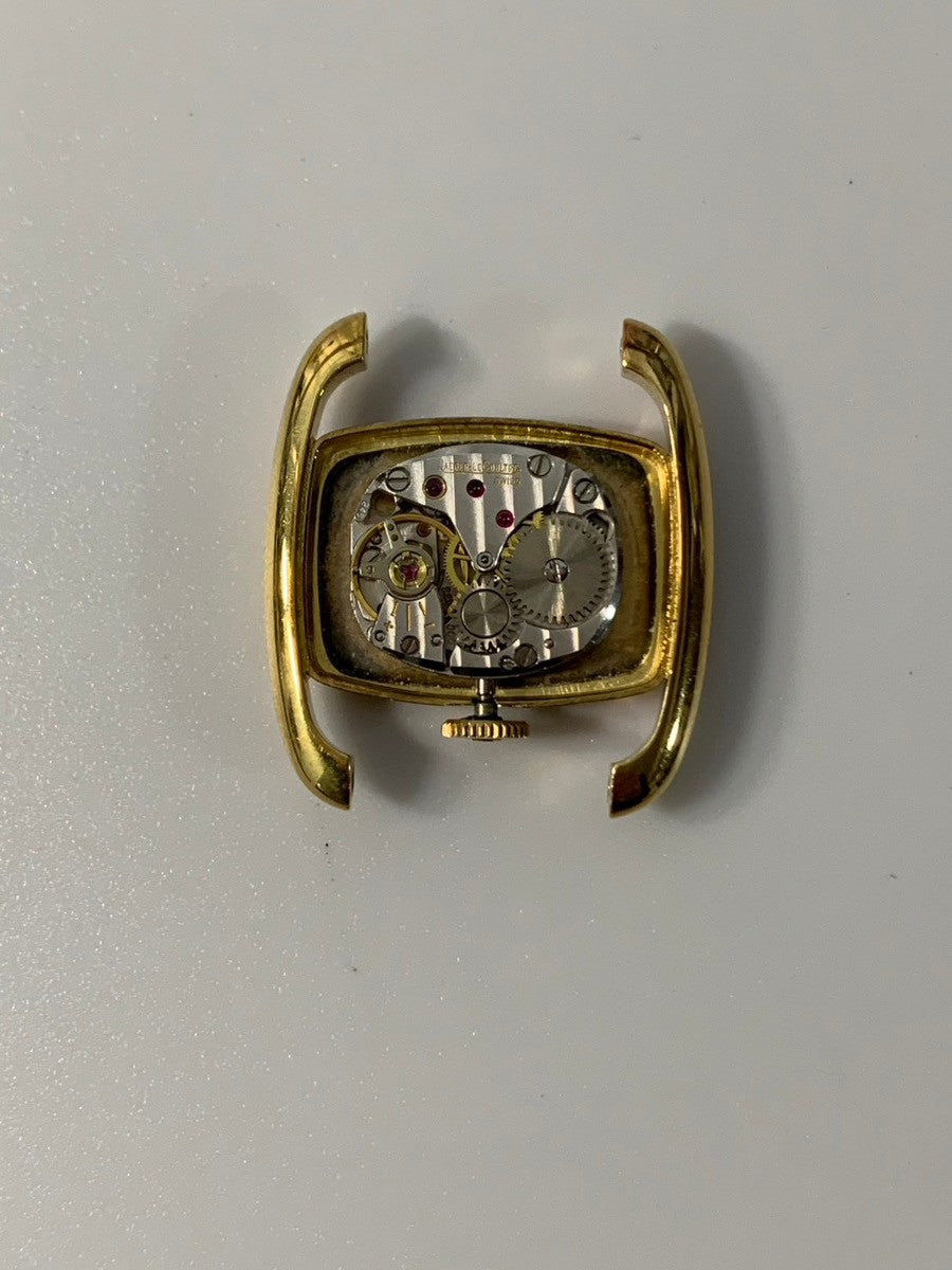 ジャガー・ルクルト ドライバーズウォッチ エトリエ 6147.21 手巻き Cal.- 750 革 純正尾錠（GP）ホワイトローマン文字盤 オーバーホール済み