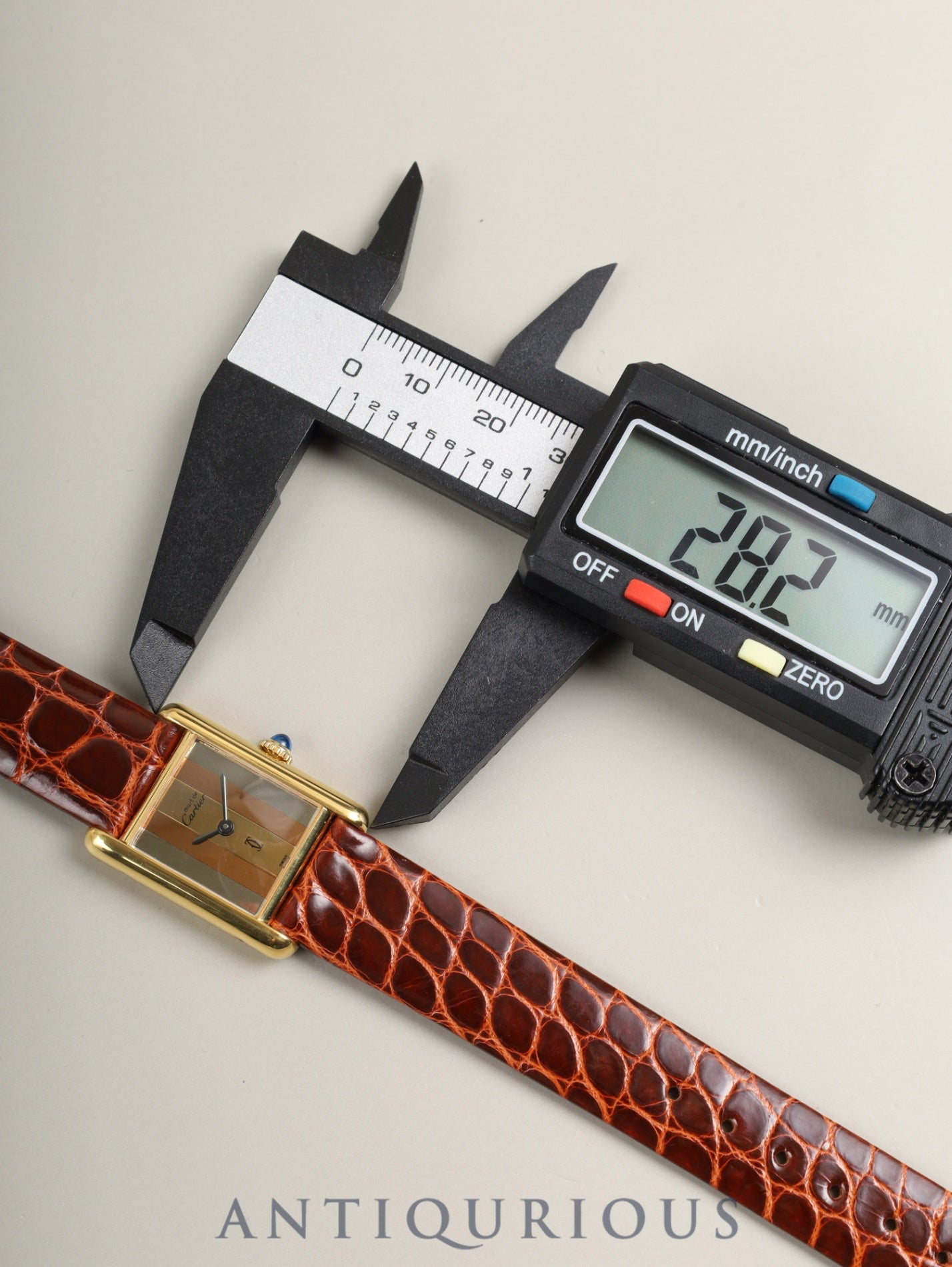 カルティエ マストタンク SM 手巻き Cal.78-1 SV925 革 純正ピン