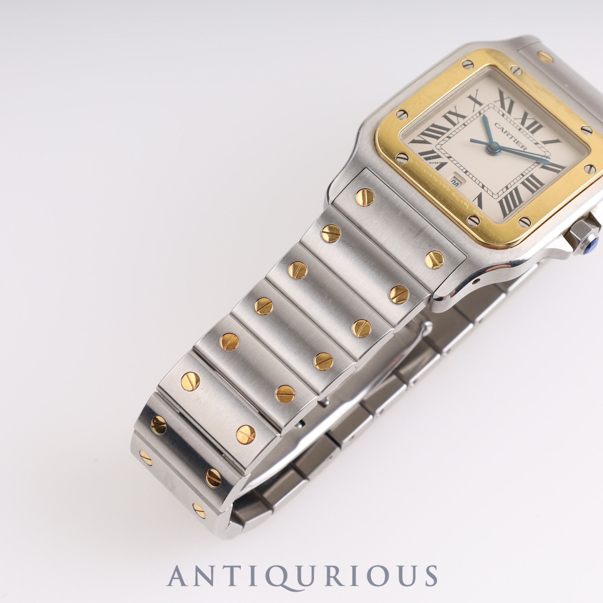 CARTIER カルティエ SANTOS GALBEE サントスガルベLM W20011C4 クォーツ SS/YG SS/YG ホワイト文字盤 箱