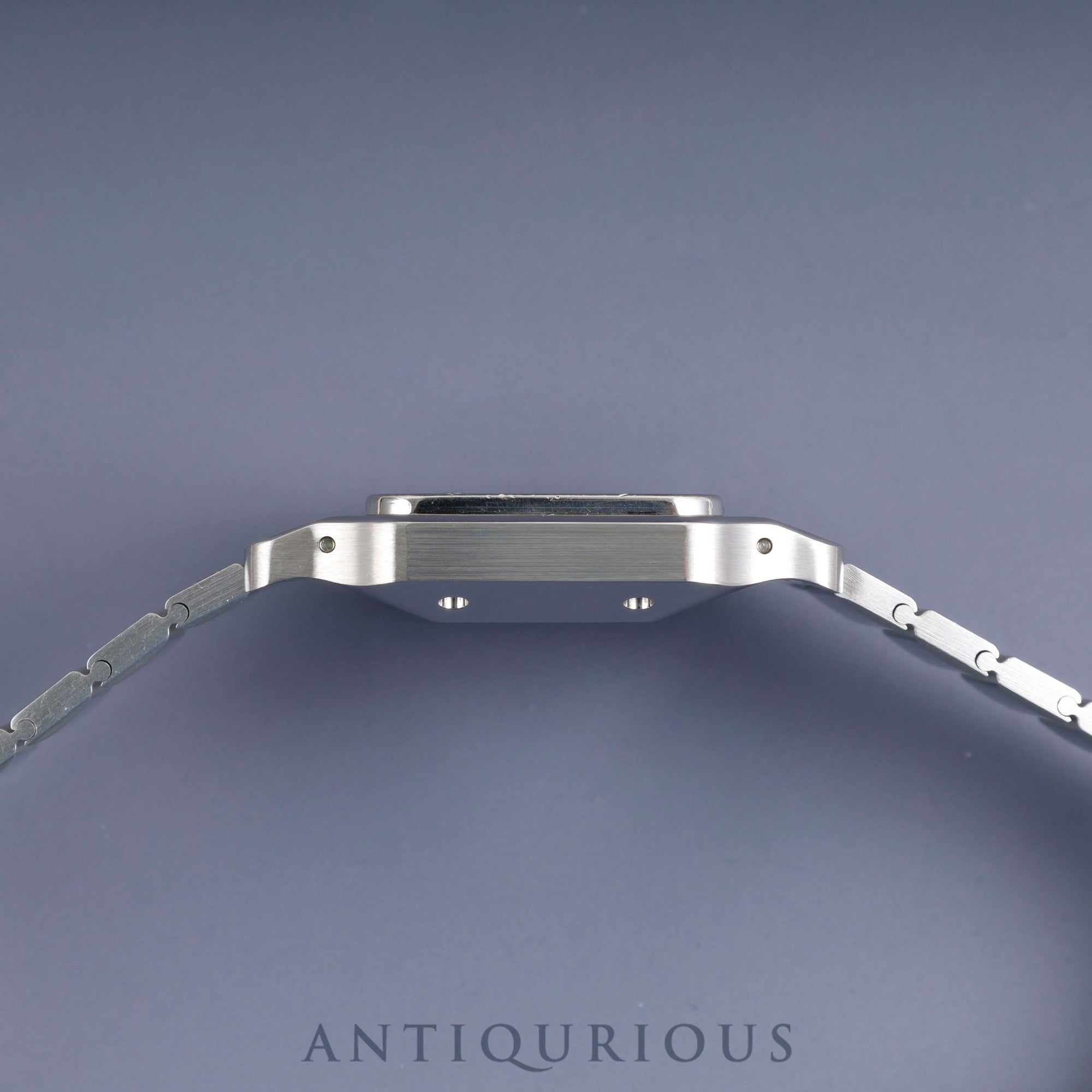 カルティエ サントス ガルベ LM 81036188 / 1553 自動巻き SS SS  ホワイトローマン文字盤 カルティエブティックにてコンプリートサービス・ミドルケース交換済み