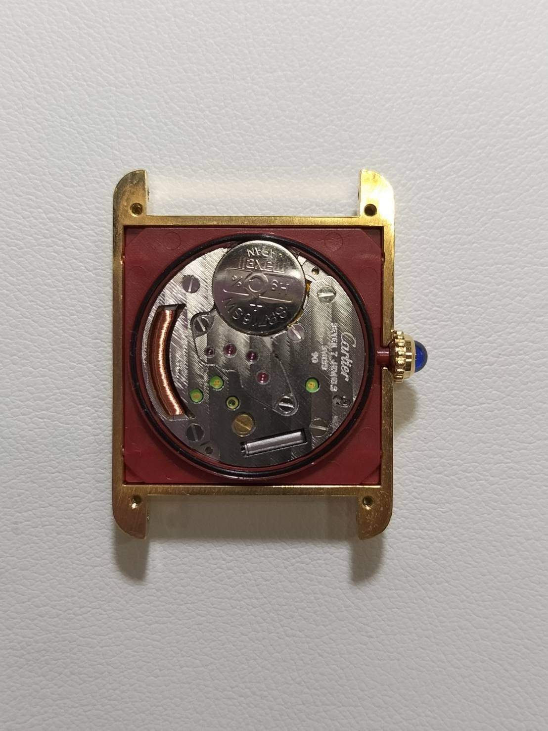 カルティエ マストタンク LM 590005 クォーツ Cal.90 SV925 革 純正ピンバックル（GP）飛びアラビアCC文字盤（SWISS表記）オーバーホール済み