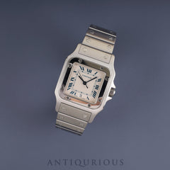 Cartier Santos Galbee LM W20018D6/1564 Quartz Cal.687 SS SS White Roman Dial Overhauled