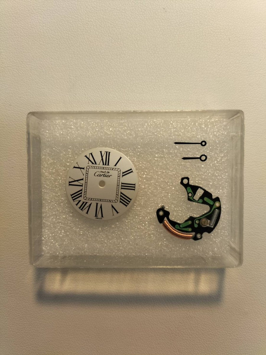 カルティエ マスト ヴァンドーム VLC SM 1851 クォーツ Cal.90 SV925 革 純正Dバックル オパラン文字盤 オーバーホール済み