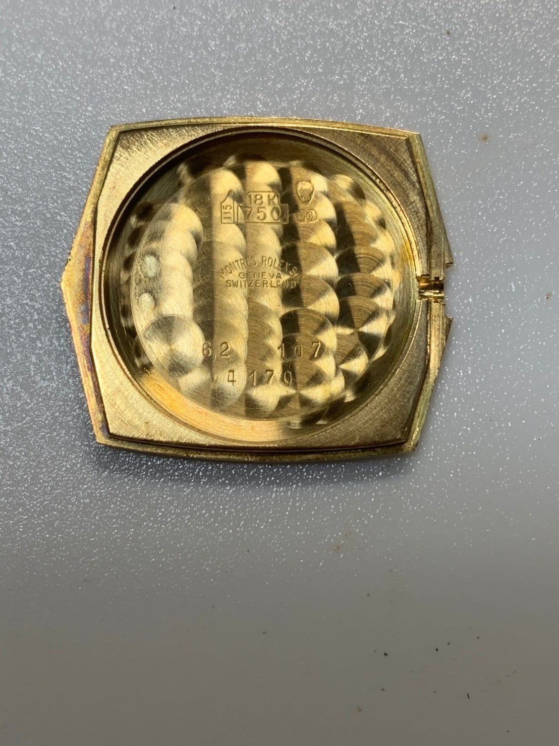 ロレックス チェリーニ 4170 手巻き Cal.1601 18K 750YG 革 純正ピンバックル（GP）シャンパンローマン文字盤 69番台（1981年）オーバーホール済み