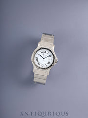 Cartier Santos Octagon LM 02754 / 2965 Automatic Cal.2671 SS SS White Roman Dial (SWISS marking) Overhauled