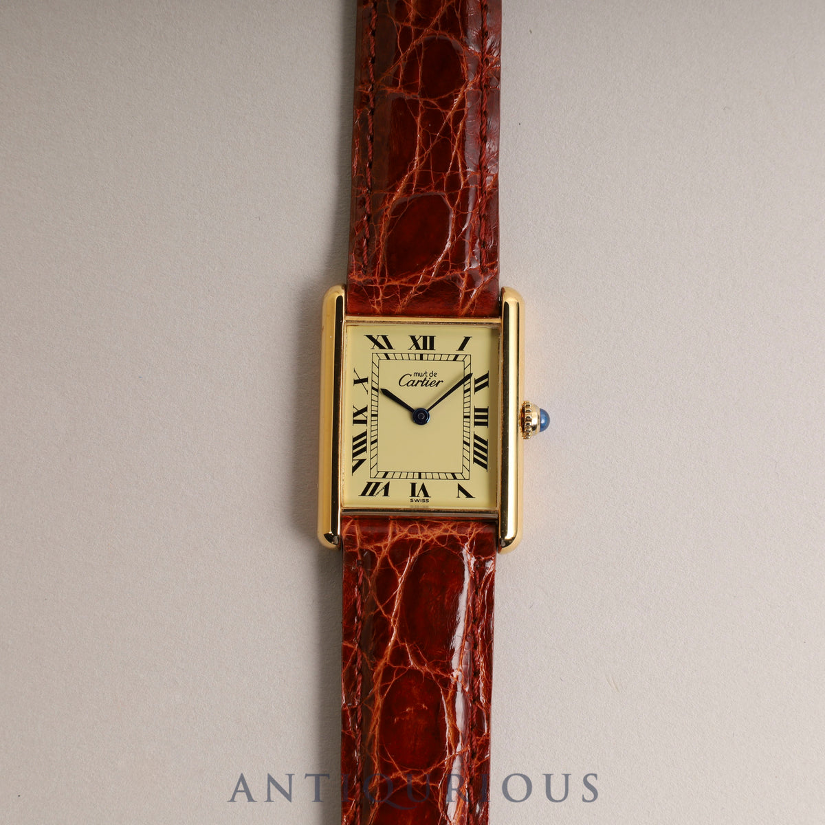 Cartier Must Tank LM QZ Ivory Dial