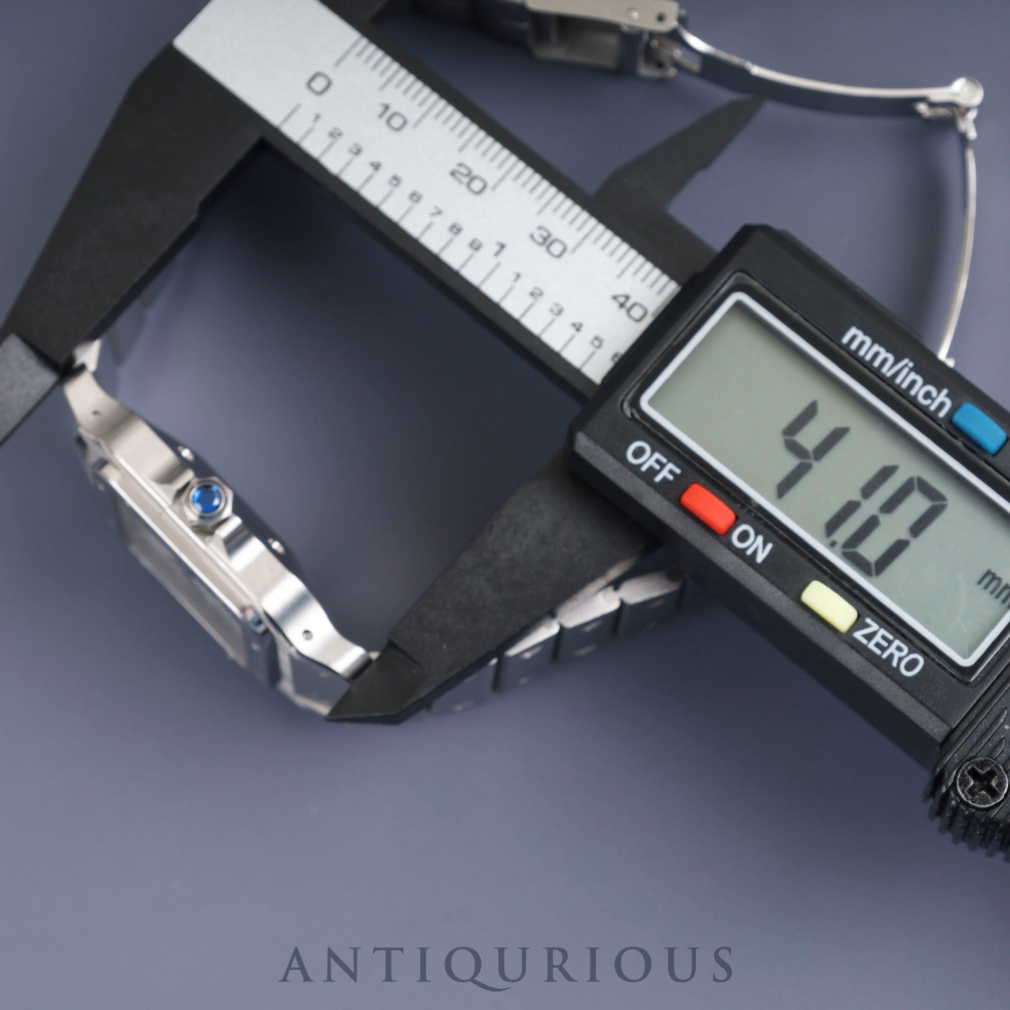 カルティエ サントス ガルベ LM 81036188 / 1553 自動巻き SS SS  ホワイトローマン文字盤 カルティエブティックにてコンプリートサービス・ミドルケース交換済み