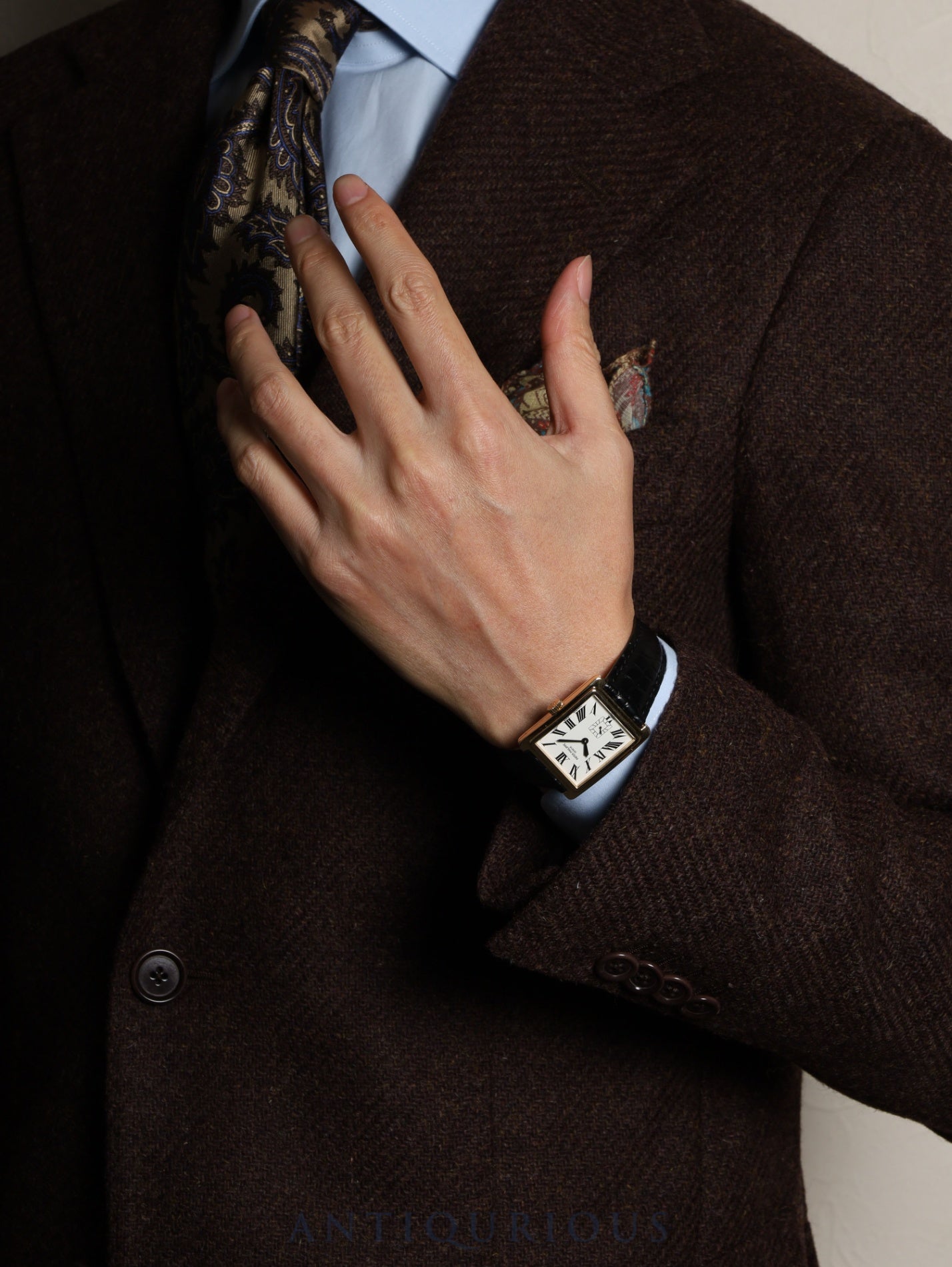 パテック・フィリップ ゴンドーロ 5010 手巻き Cal.215 750YG 革 純正尾錠（750YG）ホワイトローマン文字盤 箱 登録保証書  オーバーホール済み