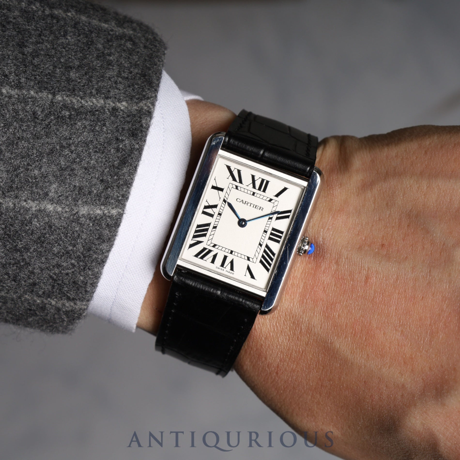 Cartier Tank Solo LM QZ Silver Dial