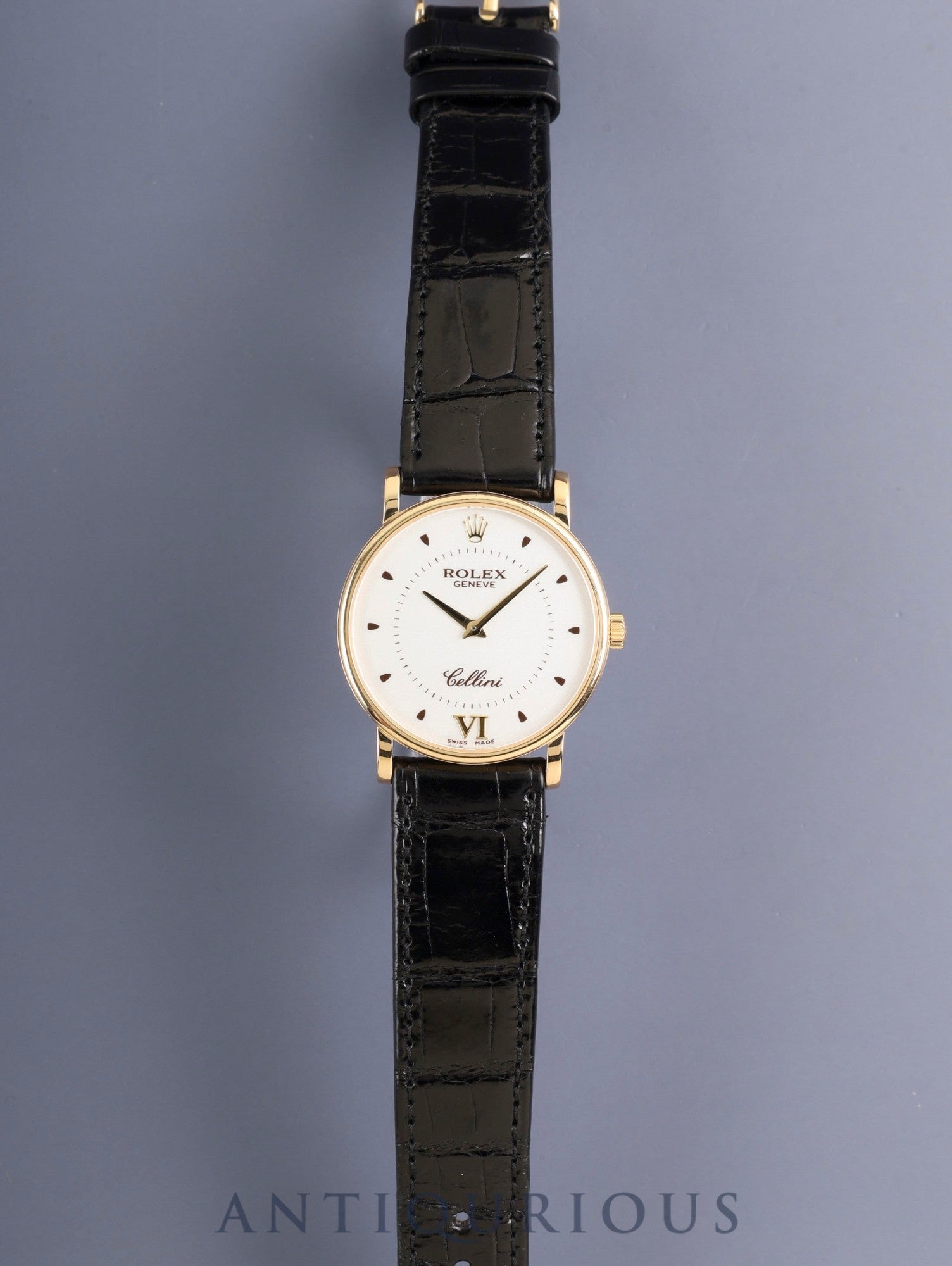 Rolex Cellini 5115/8 Manual Winding Cal.1602 18K 750YG Original Leather Strap Original Pin Buckle (750YG) Ivory Dial (SWISS MADE) A-serial (1998-1999) International Service Guarantee Card Overhauled