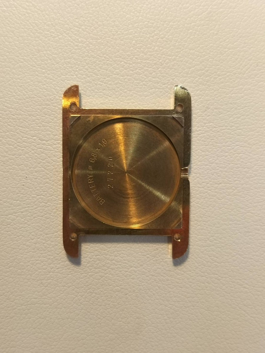 Cartier Must Tank SM 5057001 Quartz Cal.057 SV925 Leather Genuine D-Buckle (GP) Ivory Roman Dial (SWISS marking) Warranty (1989) Overhauled