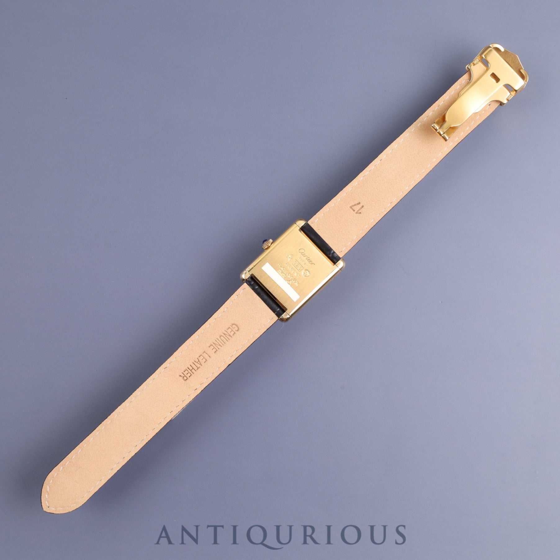 Cartier Must Tank LM Manual winding Cal.78-1 SV925 Genuine leather strap Genuine D buckle (GP) Ivory Roman dial Circa 1976-Early 1980s Overhauled