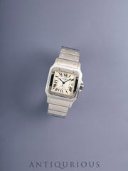 Cartier Santos Galbee LM W20055D6 / 2319 Automatic SS SS Silver Guilloche Roman Dial (SWISS MADE marking) Complete service (full maintenance) done at a Cartier boutique