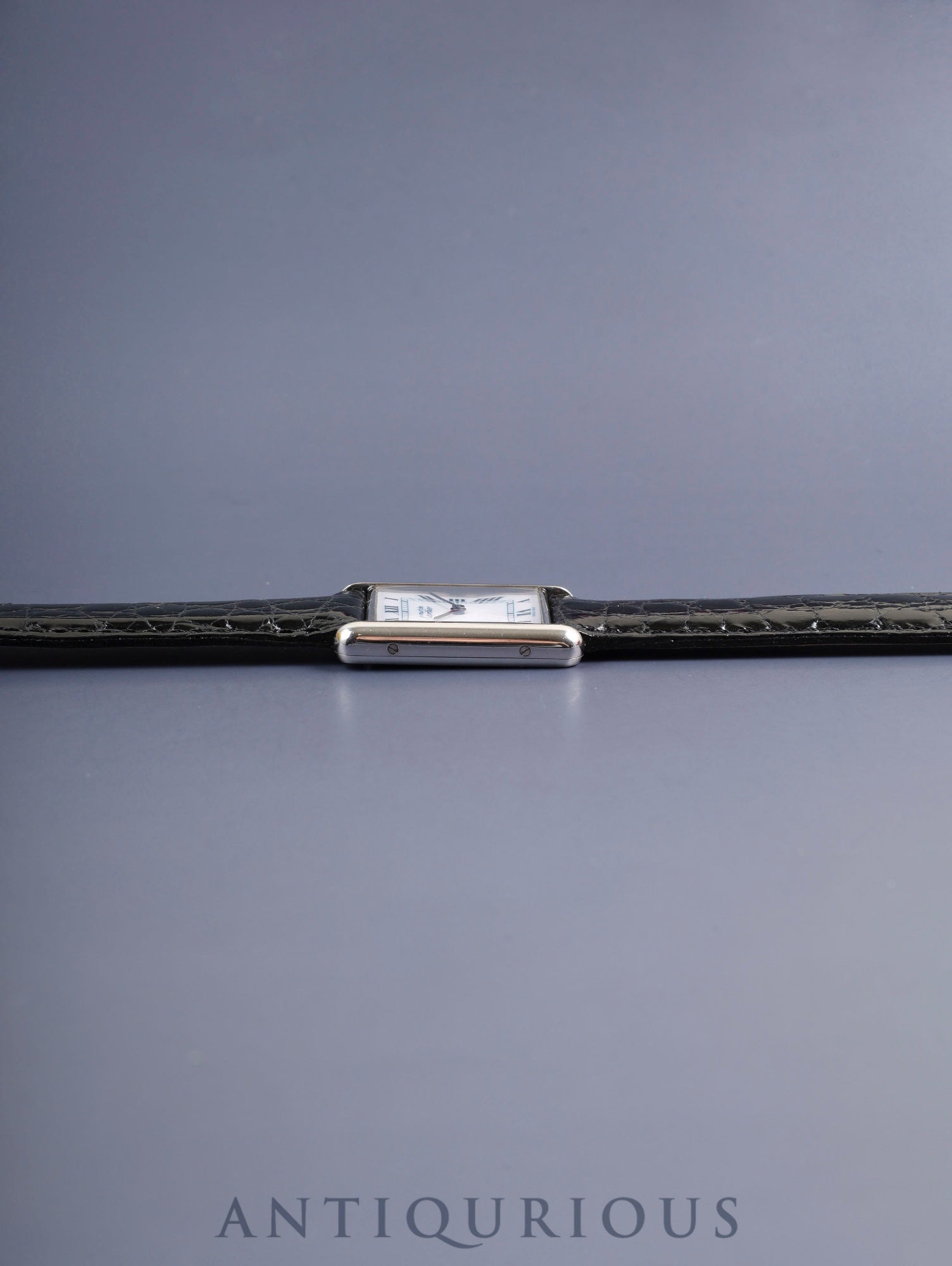 カルティエ マストタンク LM 690005 クォーツ SV925 革 純正尾錠（SS）ホワイトローマン文字盤（SWISS MADE表記） 箱 冊子 カルティエブティックにてコンプリートサービス済み