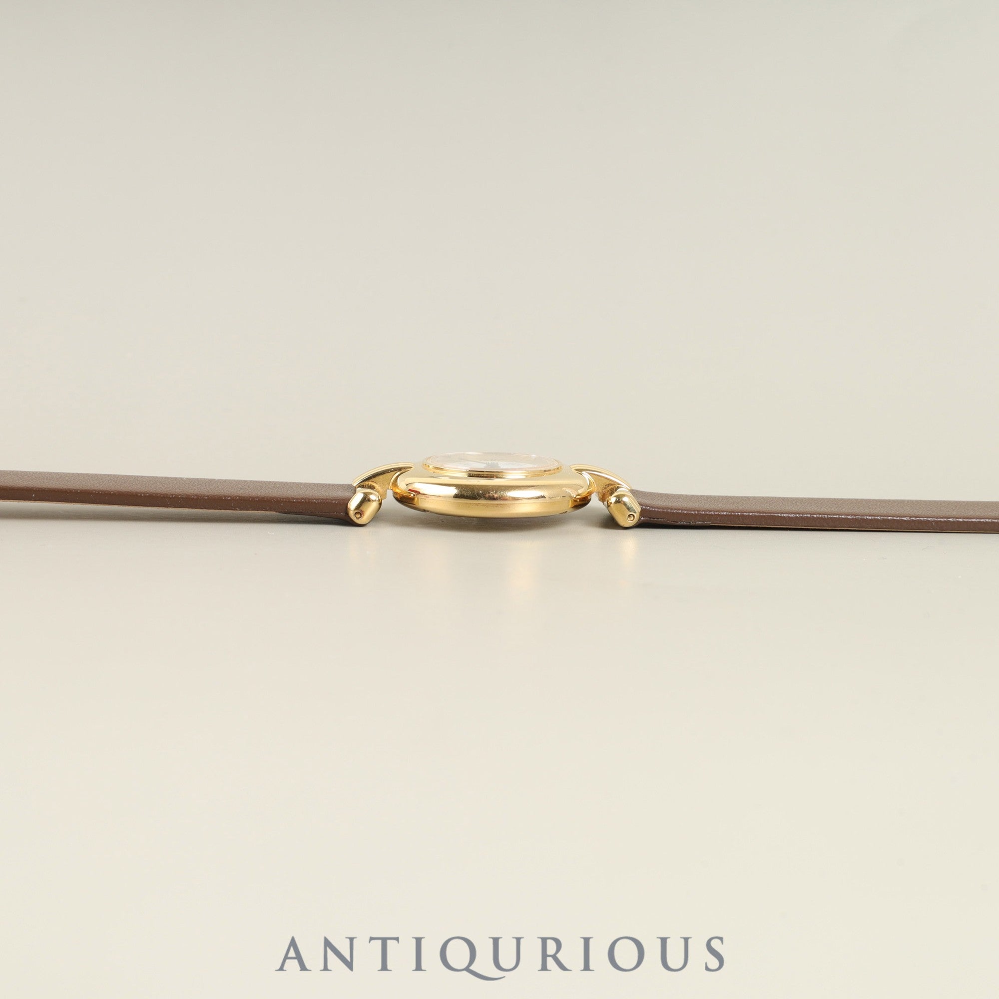 カルティエ マストコリゼ 2410 クォーツ Cal.157 SV925 革 純正尾錠（GP） ホワイト文字盤 24mm 箱 保証書（1999年）オーバーホール済み