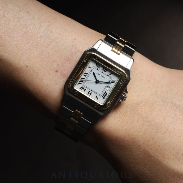 カルティエ サントス ガルベ LM 2961 自動巻き Cal.- SS/YG  SS/YG ホワイトローマン文字盤 オーバーホール済み