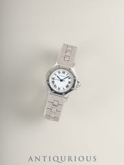Cartier Santos Octagon SM 0906 Automatic Cal.2671 SS SS (Godron) White Roman Dial Overhauled