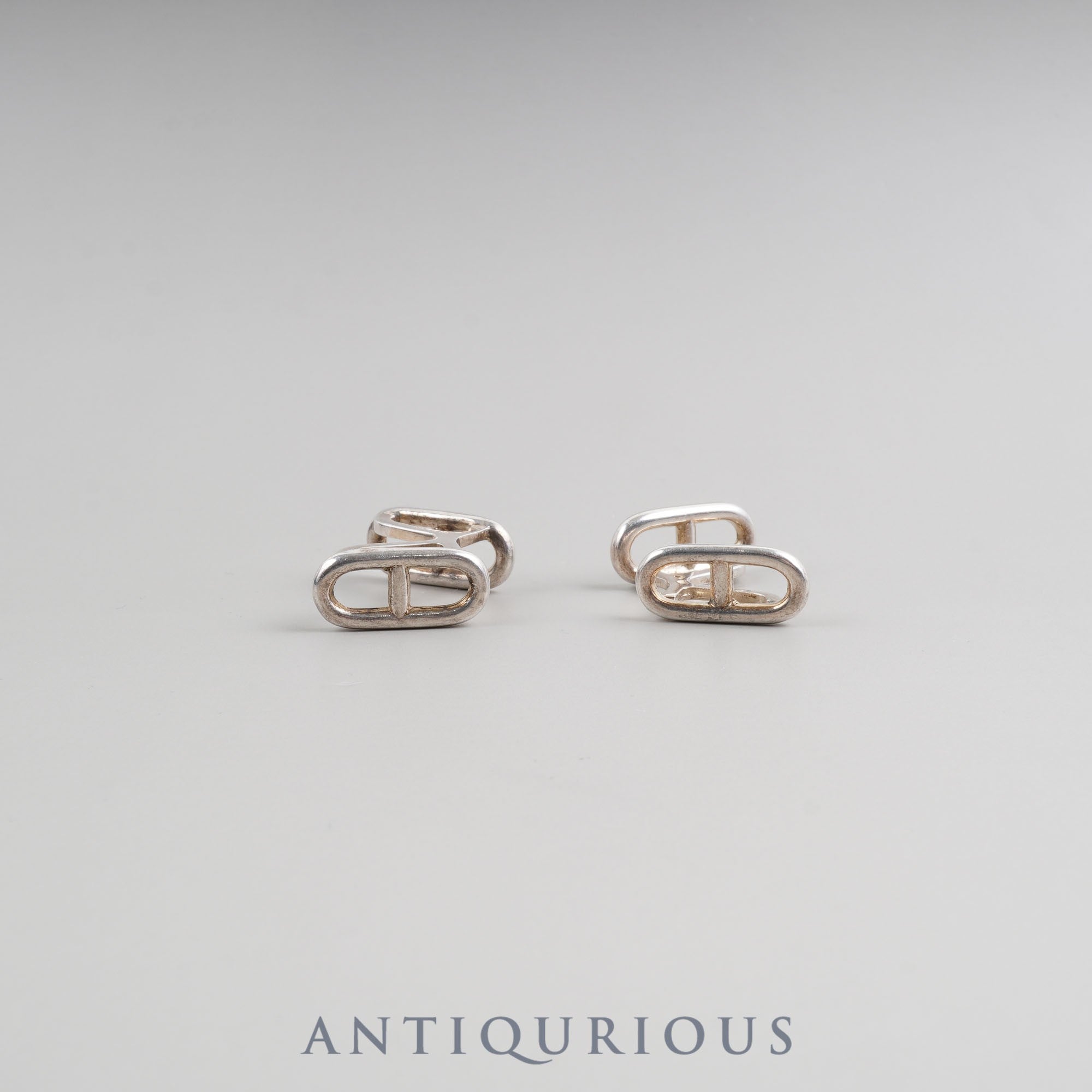 エルメス カフリンクス シェーヌダンクル ファランドール シルバーホールマーク