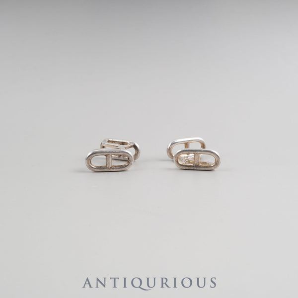 エルメス カフリンクス シェーヌダンクル ファランドール シルバーホールマーク