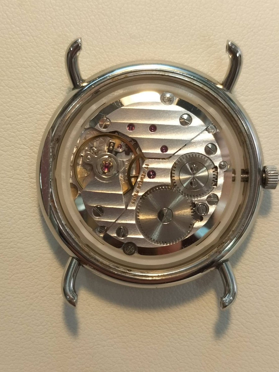 ダンヒル センテナリー スモールセコンド 手巻き SS 革 純正尾錠（SS）シルバーローマン文字盤 オーバーホール済み