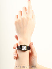 ショパール クラシック スクエア 12/7366  クォーツ Cal.976.001 750YG 革 純正尾錠（GP） ホワイトローマン文字盤 箱 冊子 保証書（2001年）純正ベルト オーバーホール済み