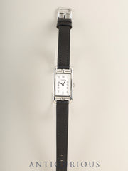 エルメス ナンタケット NA2.110 クォーツ Cal.ETA280.002 SS 純正レザーベルト（U刻印：2022年） 純正ピンバックル（SS）シルバーアラビア文字盤 箱 冊子 オーバーホール済み