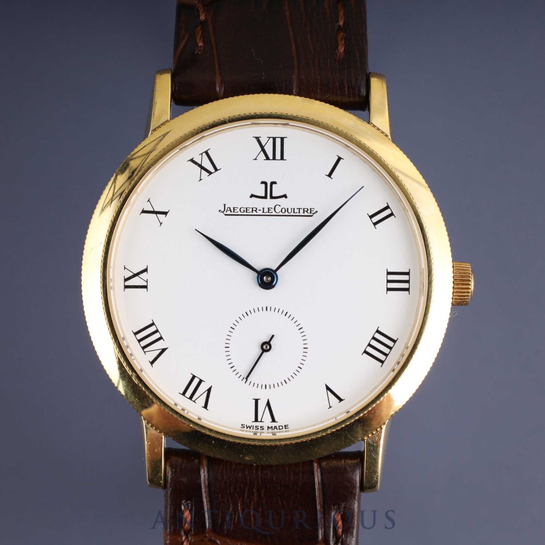 Jaeger-LeCoultre Gentrum 152.1.81 Manual winding Cal.818/4 750 Leather Genuine buckle (750) White dial Genuine leather strap Overhauled