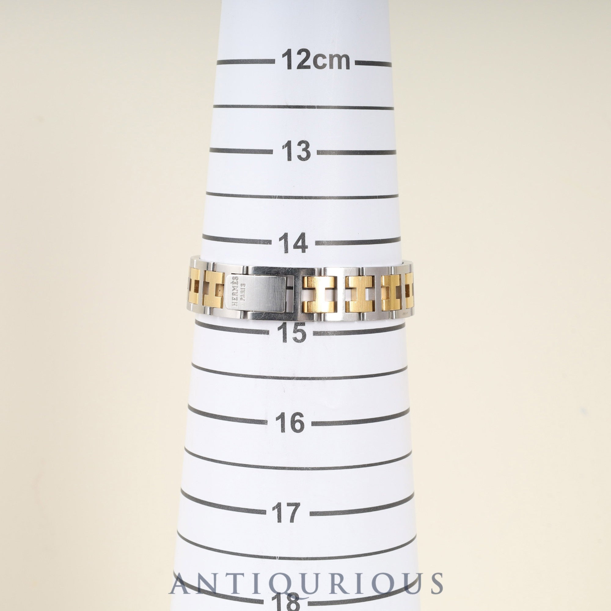 Hermès Rally 77.03 Quartz Cal.976.001 SS/GP SS/GP Ivory Dial Overhauled
