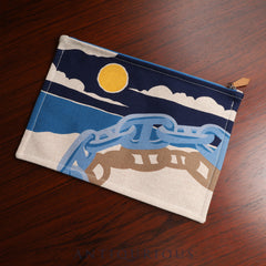 Hermès New Yachting GM Pouch, 100% Cotton