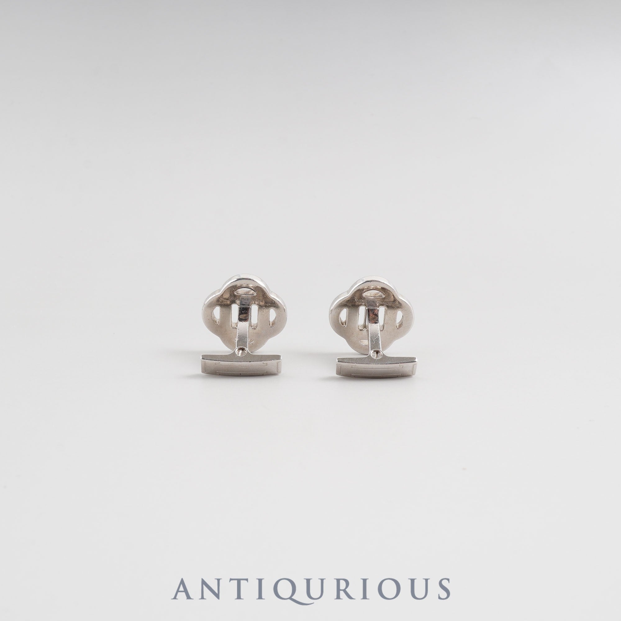 エルメス カフリンクス シェーヌダンクル GP シルバー×ブルー