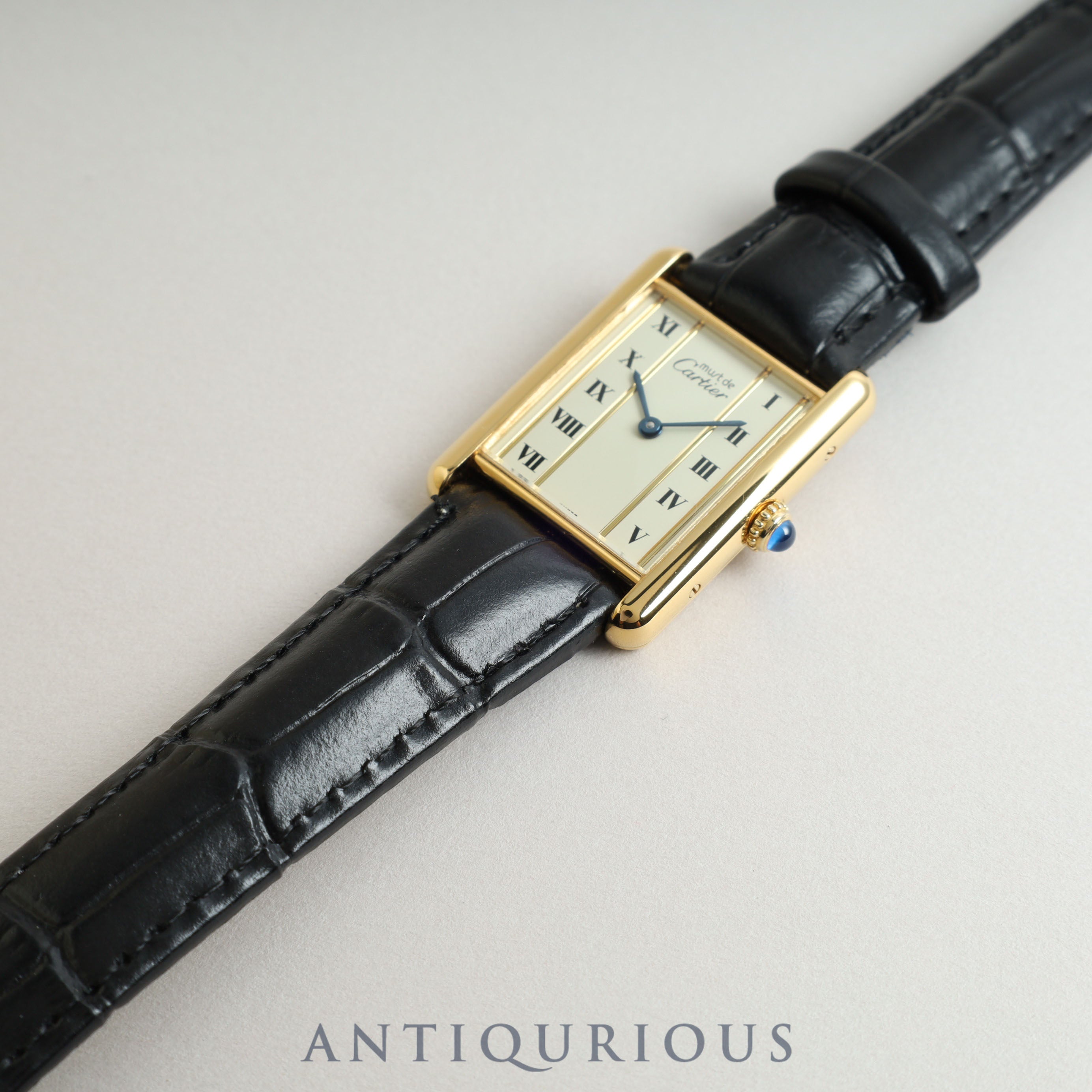 Cartier Must Tank LM QZ Straight Roman Dial