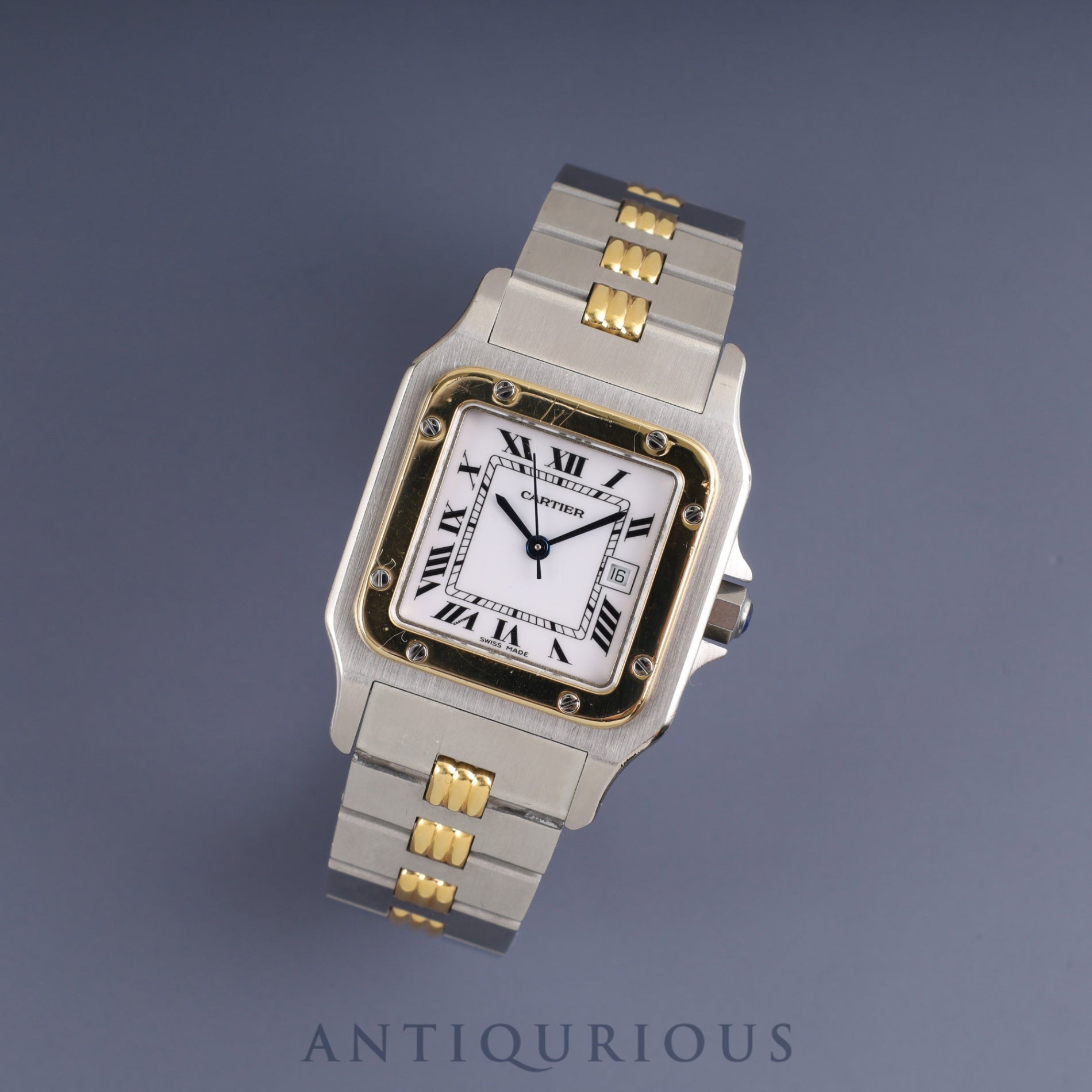 Cartier Santos Galbee LM AC23.80gr OR 0.750 4.05gr / 2961 Ref.81036232 Automatic SS / YG SS / YG White Roman dial Complete service (full maintenance) completed at Cartier boutique