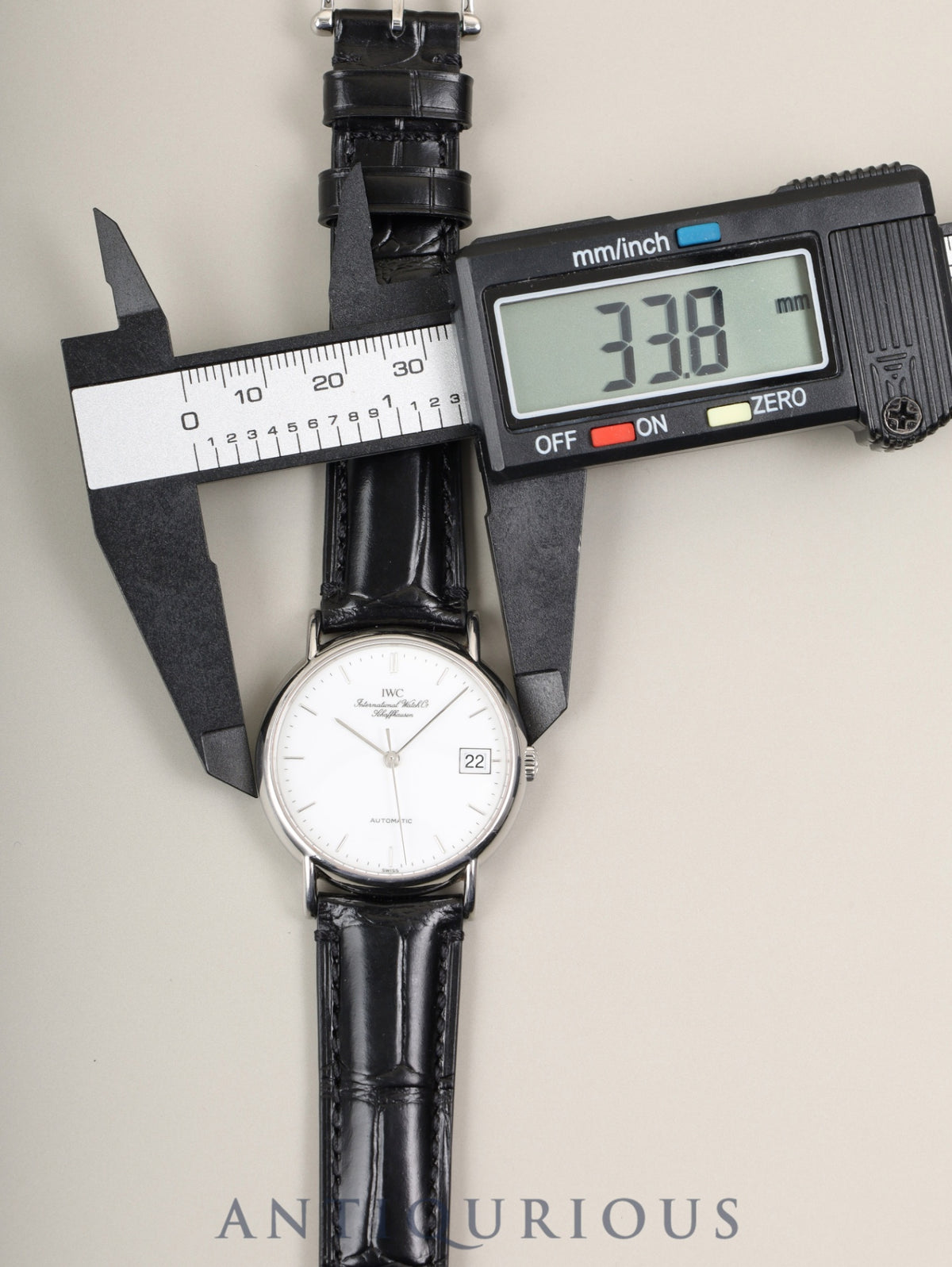 IWC ポートフィノ IW351324 自動巻き SS 革 純正ピンバックル（SS）ホワイト文字盤（SWISS表記）ケース 純正レザーベルト付き オーバーホール済み アイダブリュシー