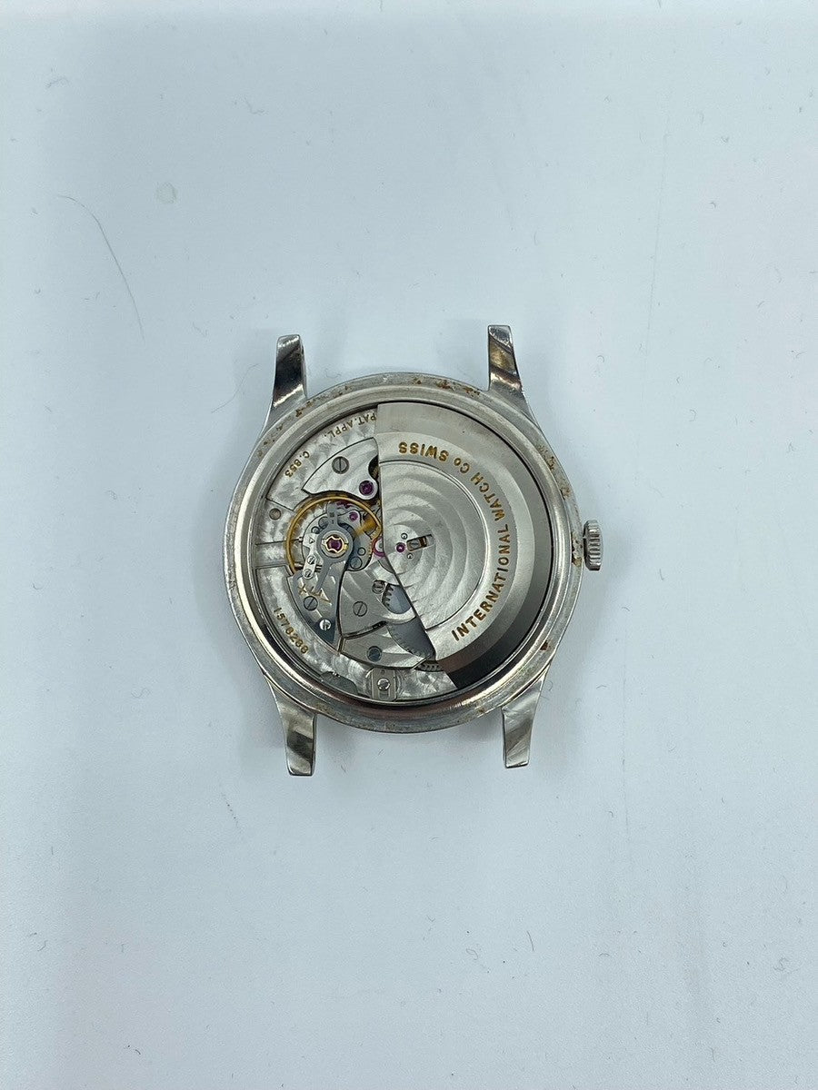 アイダブリュシー オールドインター 自動巻き Cal.C.853 SS 革 社外尾錠（SS）シルバー文字盤 オーバーホール済み