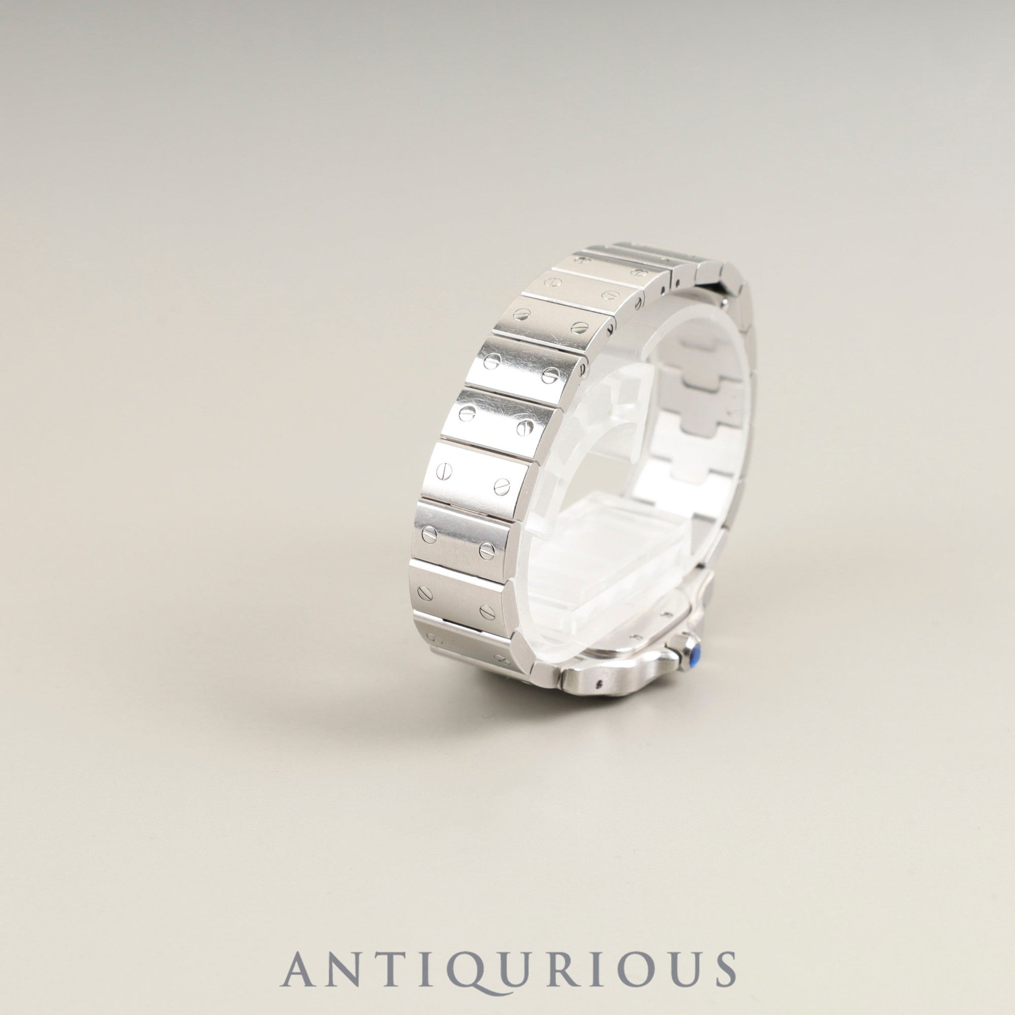 カルティエ  サントス ガルベ SM W20056D6/1565 クォーツ Cal.157 SS SS ホワイトローマン文字盤 箱 DVD 冊子 保証書（2009年）オーバーホール済み