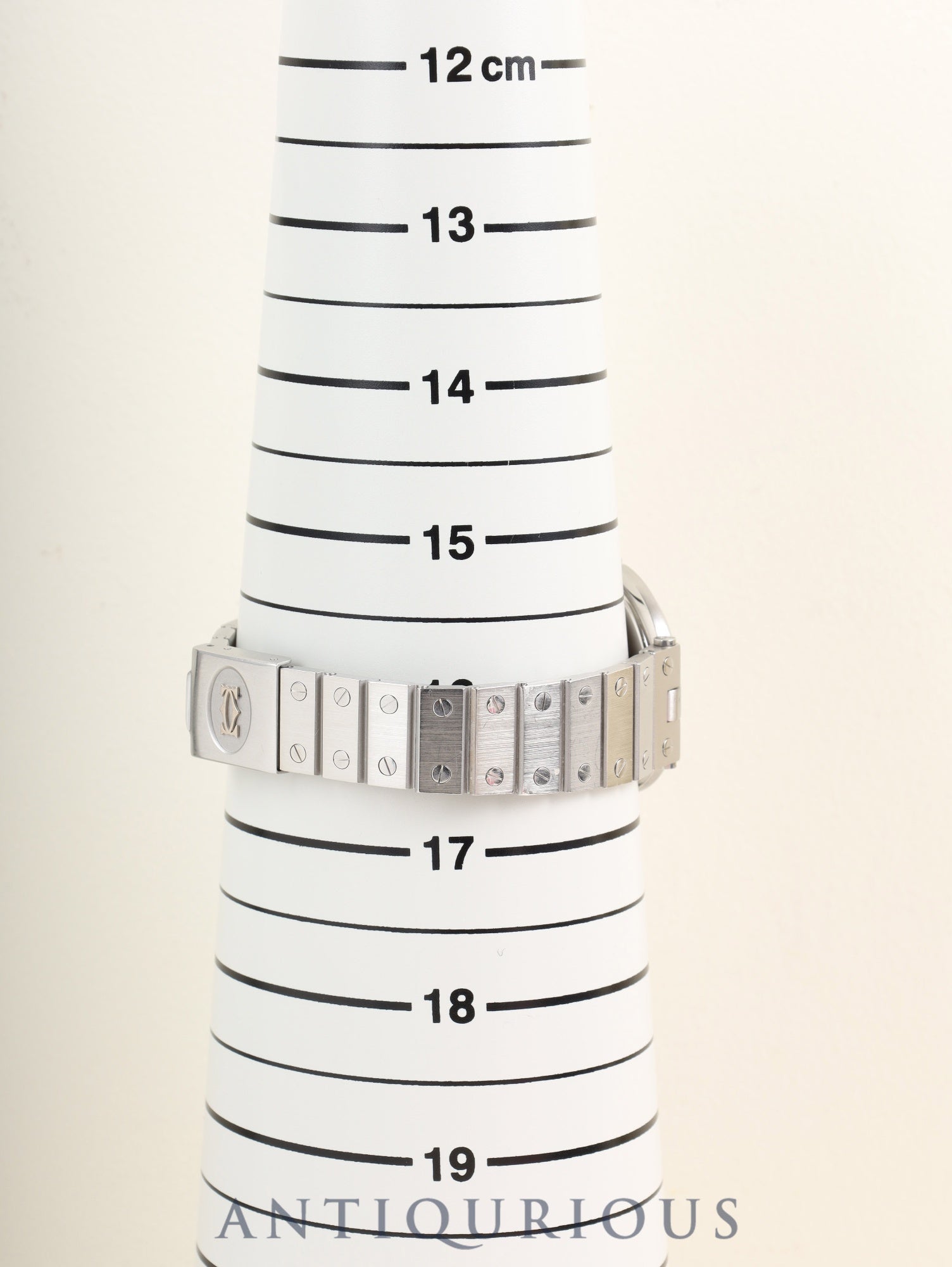 カルティエ サントス ヴァンドーム LM 81925 クォーツ SS SS ホワイトローマン文字盤（SWISS MADE表記） カルティエブティックにてコンプリートサービス（フルメンテナンス）済み