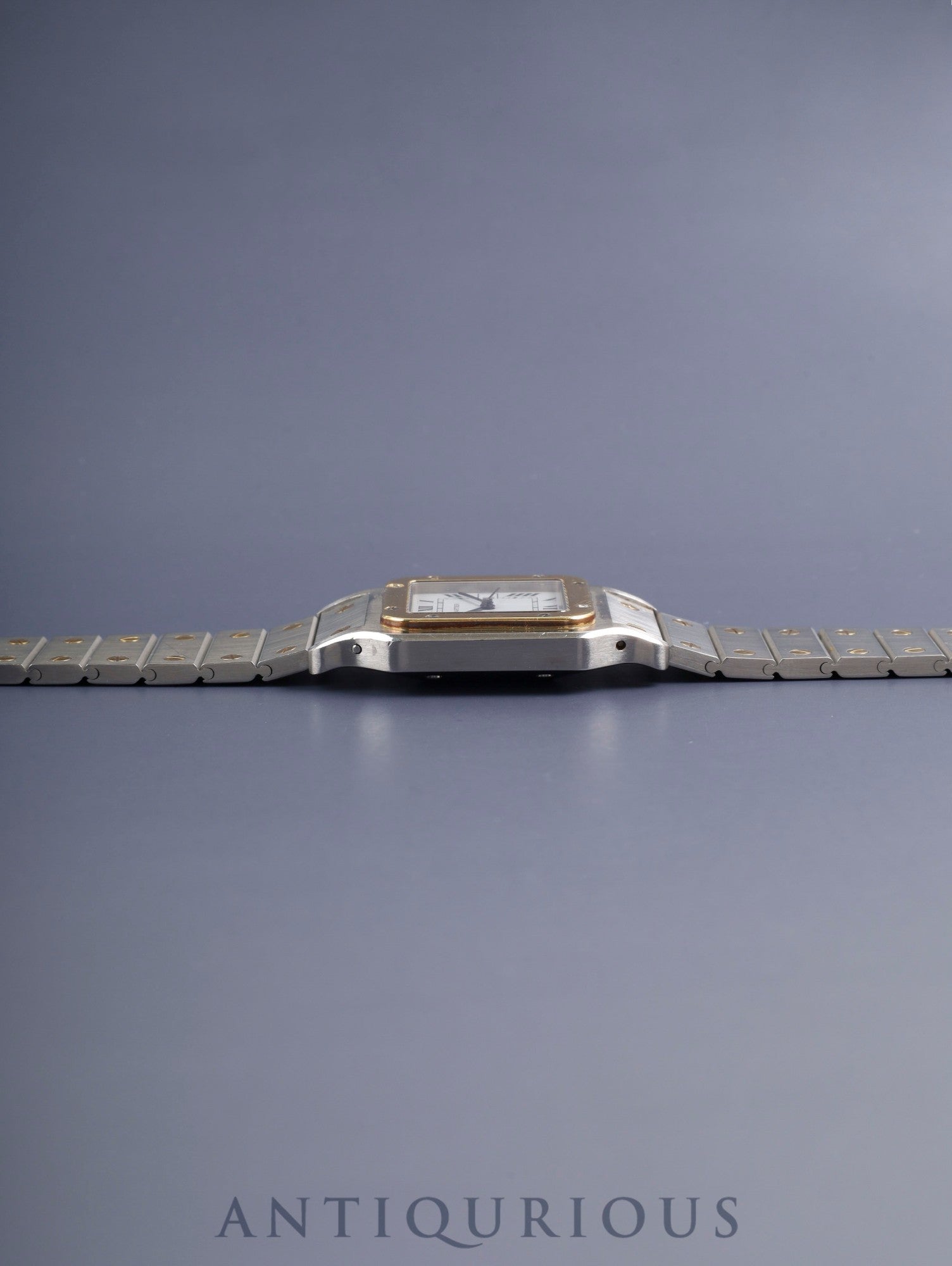 カルティエ サントス カレ LM 2961 自動巻き Cal.2671 SS/YG SS/YG ホワイトローマン文字盤（SWISS表記） 冊子 保証書（1981年）オーバーホール済み