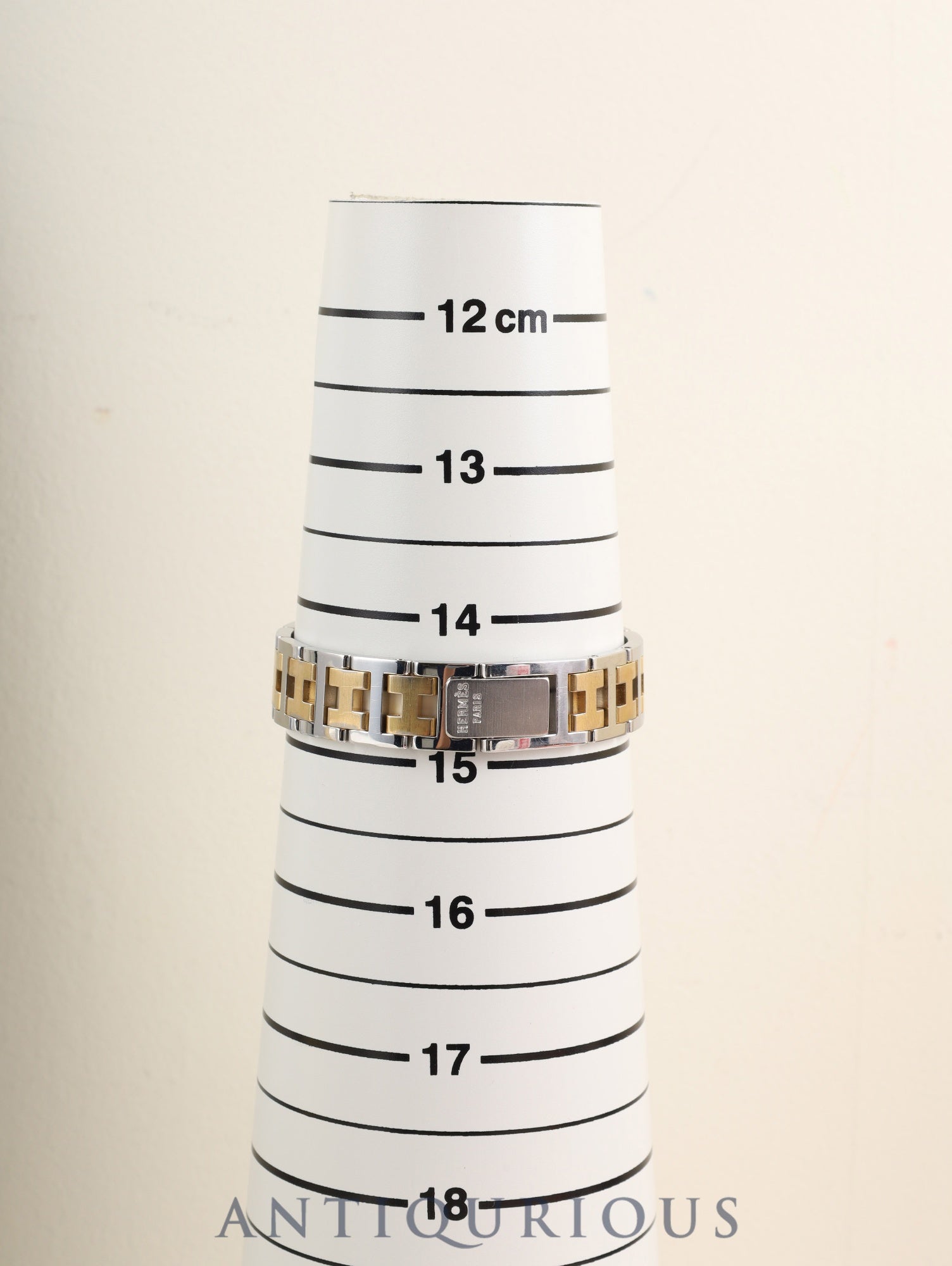 エルメス ラリー RA1.240 クォーツ Cal.976.001 SS/GP SS/GP ホワイト文字盤 オーバーホール済み