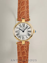 カルティエ マスト ヴァンドーム VLC SM W1005354 / 590004 クォーツ Cal.90 SV925 革 純正Dバックル（GP）オパラン文字盤 オーバーホール済み