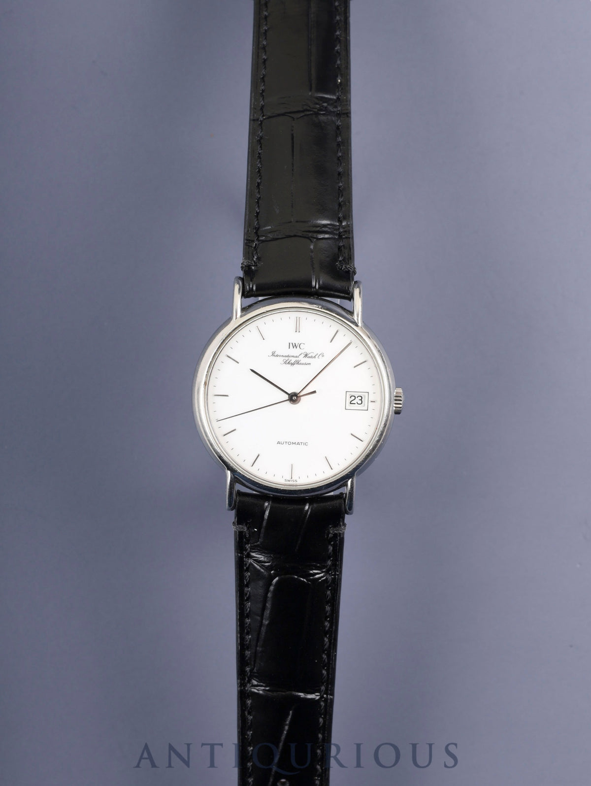 IWC アイダブリュシー ポートフィノ IW351318 自動巻き Cal.C.37521 SS 革 純正尾錠（SS）ホワイト文字盤 オーバーホール済み