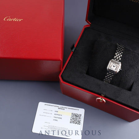 Cartier Panthere de Cartier Mini WSPN0019 / 4188 Quartz Cal.159 SS SS Silver Roman Dial Box Warranty (no date) Overhauled