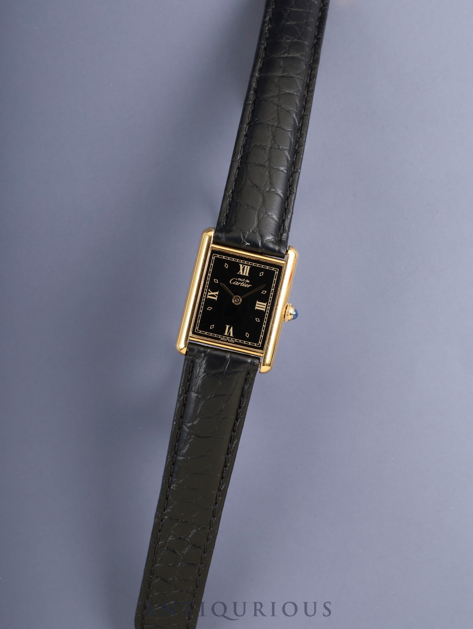 カルティエ マストタンク LM 590005 クォーツ SV925 革 純正Dバックル