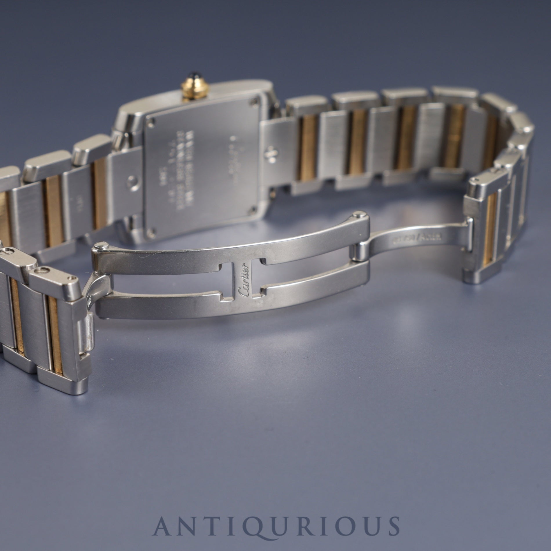 Cartier Tank Francaise SM W51007Q4 / 2384 Quartz Cal.057 SS/750 White Roman Dial Box Warranty (2003) Overhauled