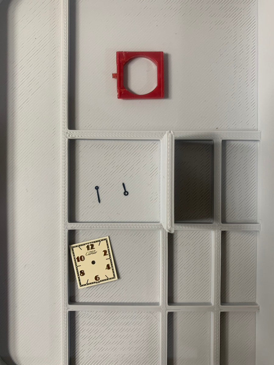 カルティエ マストタンク SM 5057001 クォーツ Cal.057 SV925 革 純正尾錠（GP）飛びアラビアCC文字盤 1982年頃～1995年頃 オーバーホール済み 新品仕上げ済み