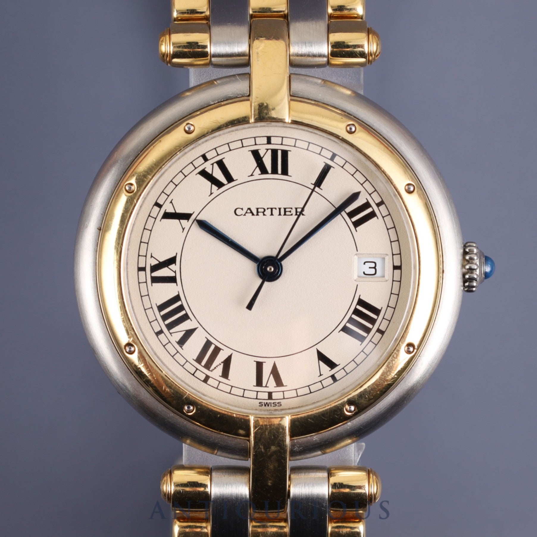 Cartier Panthere Vendome MM 183964 Quartz Cal.83 SS / YG Ivory Roman Dial Overhauled