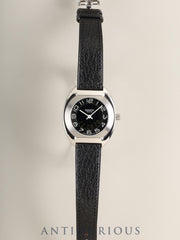 エルメス エスパス ES1.210 クォーツ Cal.989.431 SS 純正レザーベルト（□D刻印：2000年）純正バックル（SS）ブラック文字盤 箱 冊子 保証書（2000年） オーバーホール済み