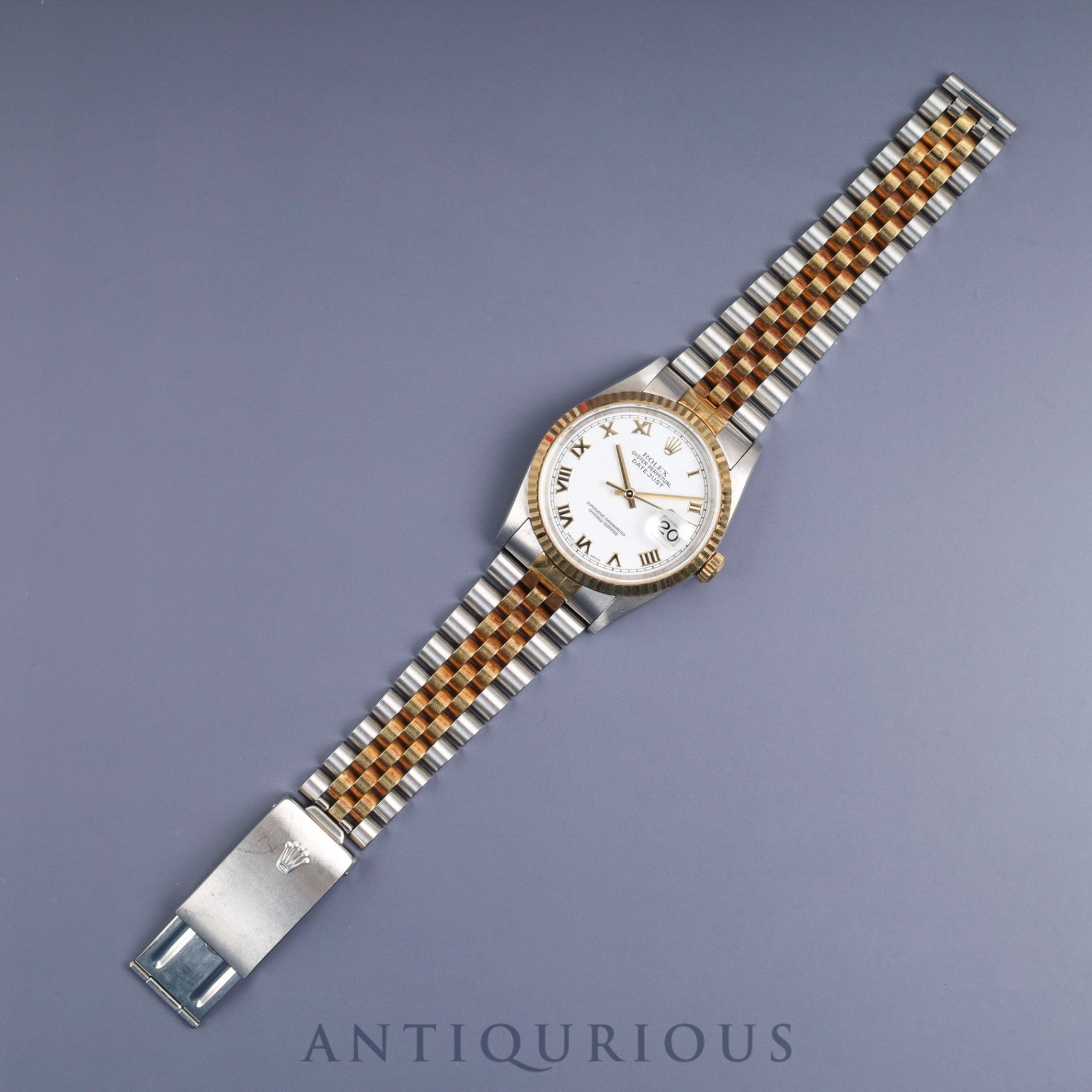 ロレックス デイトジャスト 36 16233 自動巻き Cal.3135 SS/YG SS/YG  ホワイトシャンタン文字盤 P番（2000年） オーバーホール済み