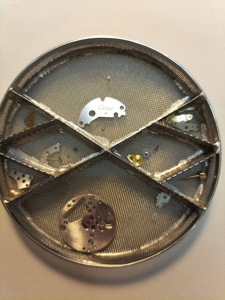 カルティエ マストタンク LM 6 81006 クォーツ Cal.81 SV925 革 純正Dバックル（GP）アイボリーローマン文字盤 1982年頃～1995年頃 オーバーホール済み